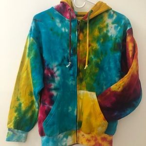 Tie Dye Clothing Co. Zip-up Sweater